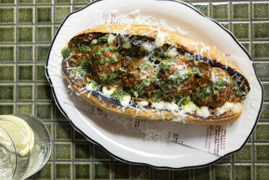 Rocco’s signature meatball sub.