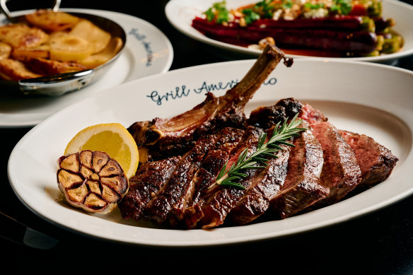 Rib-eye at Grill Americano, Melbourne.