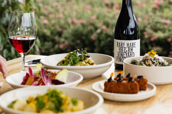 Snack plates on the Rare Hare menu.