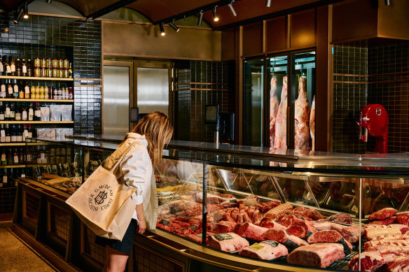 G. McBean is Prahran Market’s largest place to buy meat, with display fridges big enough to rack up whole lambs.