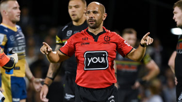 The NRL has been floated a proposal for the return of a second referee - without a whistle.