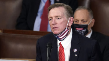 Representative Paul Gosar, objecting to the certification of Arizona’s Electoral College votes in January.