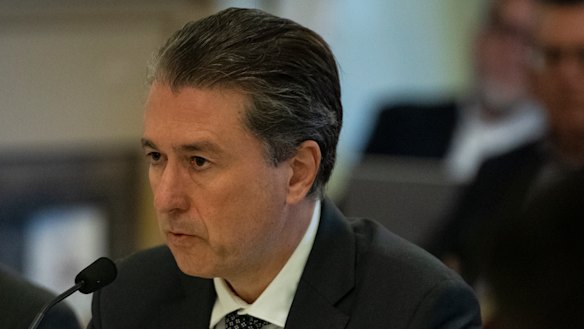 Dr Aniello Iannuzzi, who is also deputy mayor of Warrumbungle Shire, giving evidence at the  inquiry into regional, rural and remote health services. 