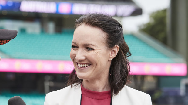 Channel Seven and ABC cricket commentator Alison Mitchell.