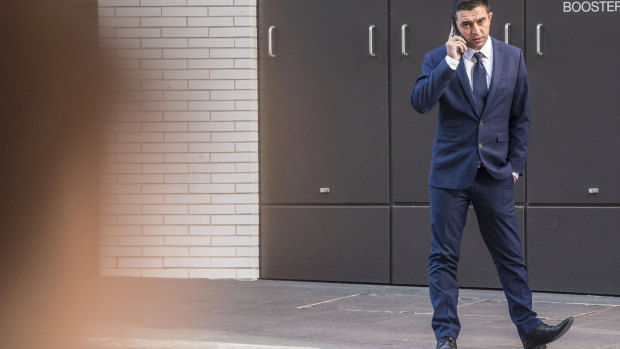 Mehmet Ozgen outside the Downing Centre District Court in Sydney.