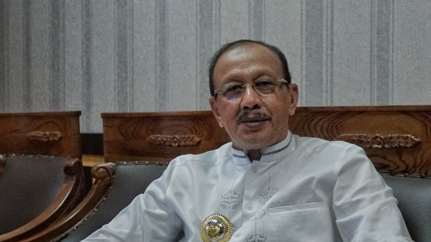 Chinese investment is not welcome: Natuna's Bupati Abdul Hamid Rizal.