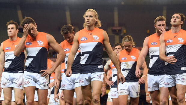 Hoodoo: The Giants have a record of two wins and 14 losses at the MCG.