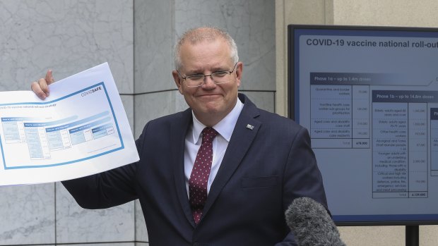 Prime Minister Scott Morrison reveals the COVID-19 vaccine roadmap.