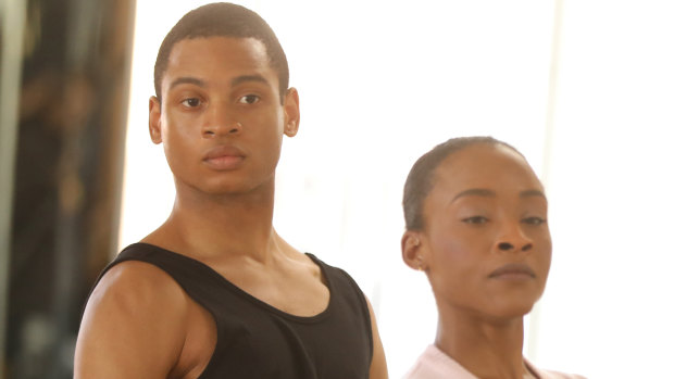 Ryan Jamaal Swain (left) as the young, queer dancer Damon. 