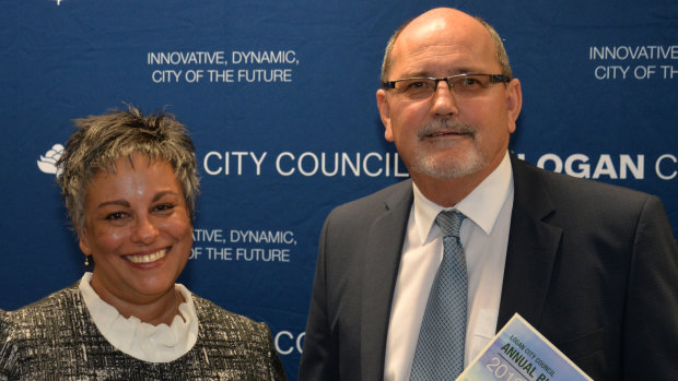 Logan City Council's Interim Administrator Tamara O’Shea and Acting CEO Silvio Trinca.