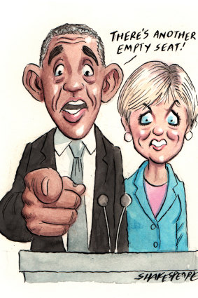 We want you: Tickets are still selling for Barack Obama’s appearance with Julie Bishop.