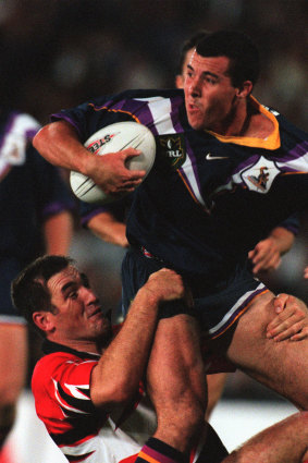 Melbourne Storm play their first home game in 1998.