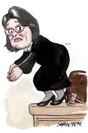 Magistrate Dominique Burns. Illustration: John Shakespeare