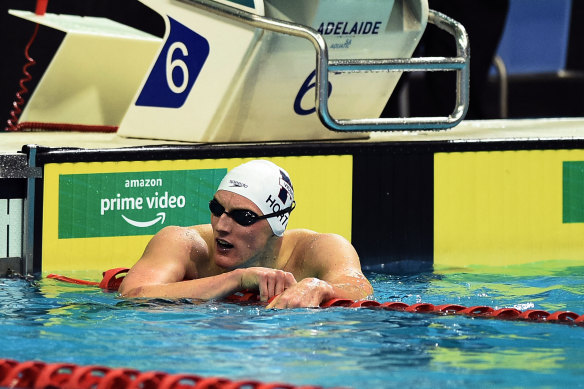 A shattered Mack Horton after he missed a spot in the 400m freestyle for Tokyo.