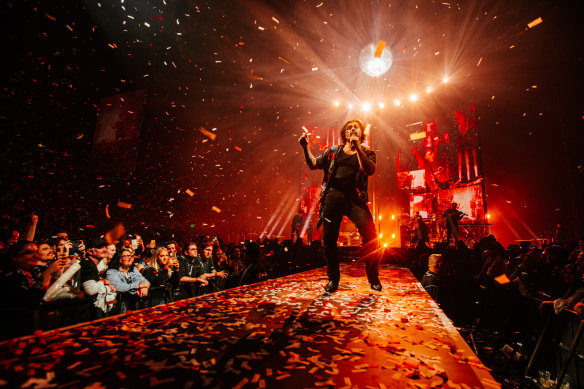 Gang of Youths frontman Dave Le’aupepe performing in Sydney in August.