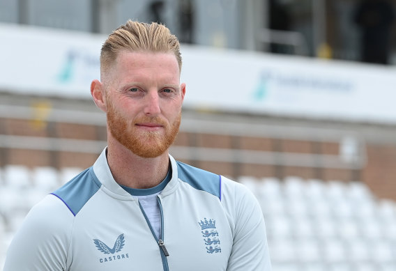New England captain Ben Stokes at his first media conference in charge