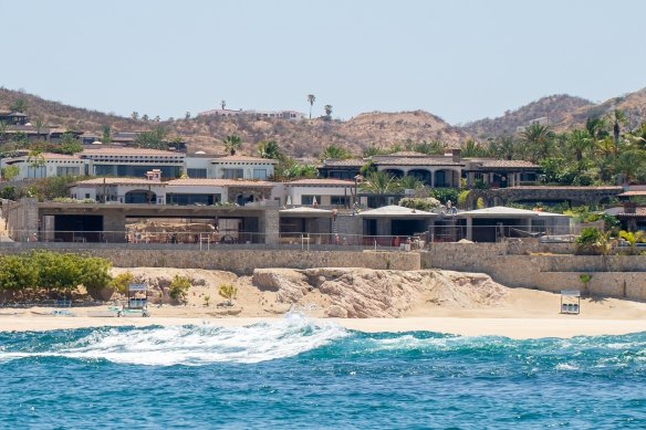 James Packer's house under construction in Mexico.