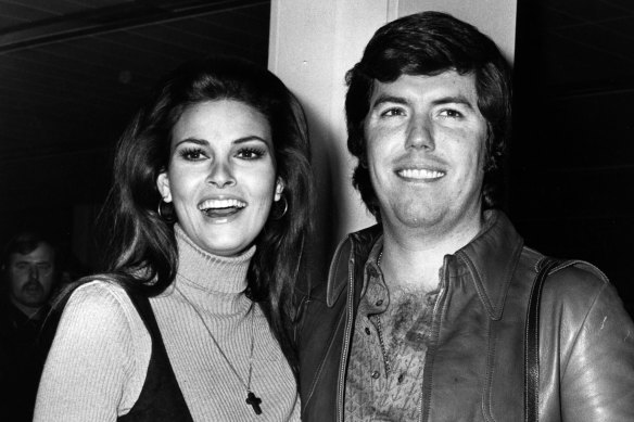 Raquel Welch, with her husband, Patrick Curtis, in London.
