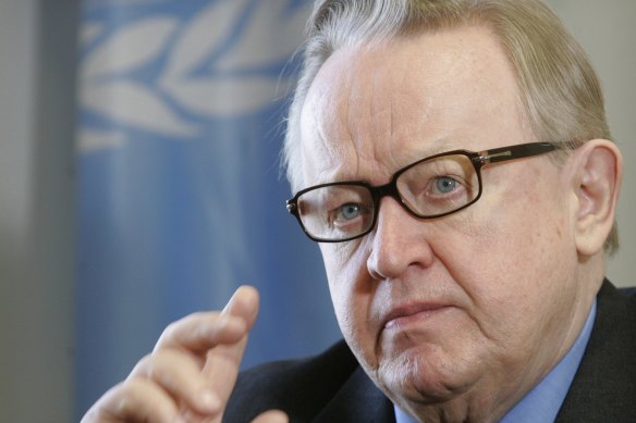 Martti Ahtisaari, Finland’s former president, won the Nobel Peace Prize in 2008 for a long career of peace mediation work.