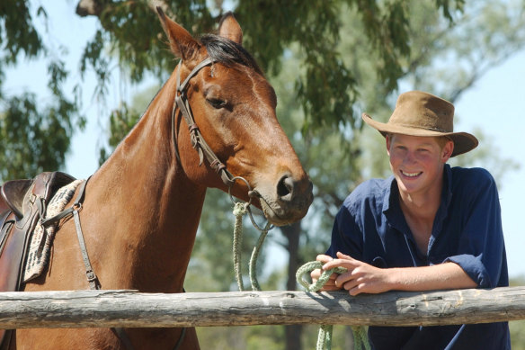 A young Prince Harry earned the nickname “Spike” after an encounter with an echidna while he was a jackaroo in Australia in 2003.