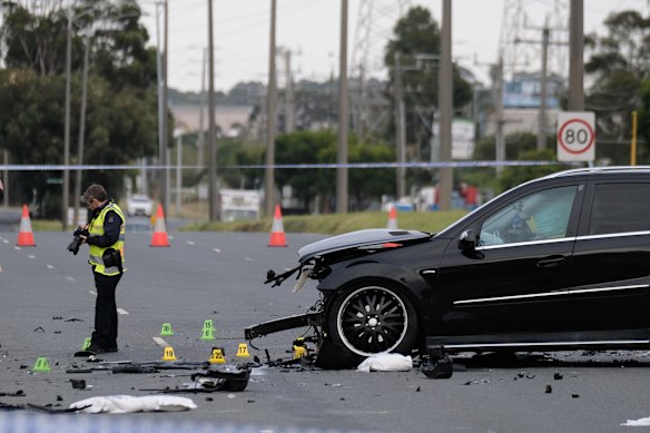 Thomastown crash: Man arrested after fatal hit-run with stolen car