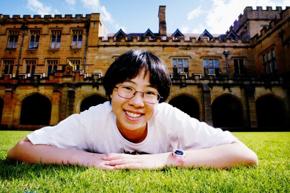 Shona Yu as a 16-year-old PhD student in 2003.