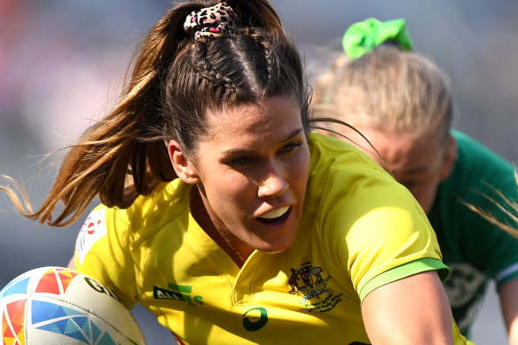 Charlotte Caslick won sevens gold at the Rio Olympics.