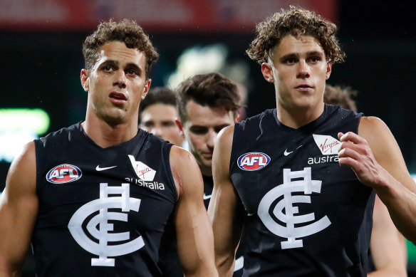 Ed Curnow (left) and Charlie Curnow in 2018.