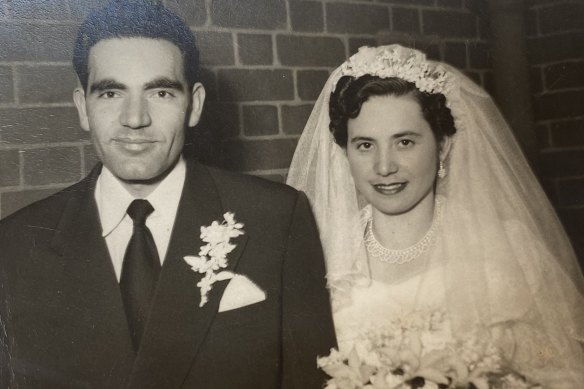 Jack married Magdalini on September 25 in 1955. 