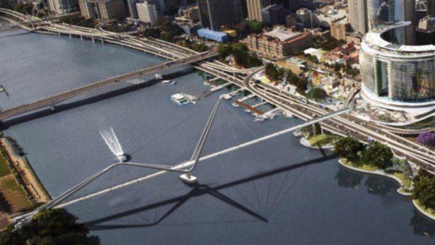 Brisbane City Council wants the proposed Neville Bonner Bridge from the new casino and hotel complex to South Bank near the Wheel of Brisbane scrapped.