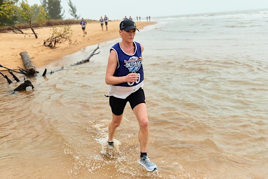 The author tackles the 150-kilometre Red Bull 
Defiance event in north Queensland. Ultramarathons 
like these have seen a tenfold 
increase in participation 
rates over the past 20 years.