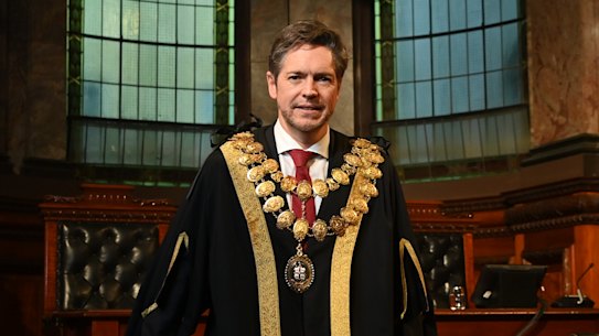 New Melbourne Lord Mayor Nick Reece.