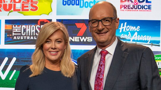 Sunrise hosts Samantha Armytage and David Koch.