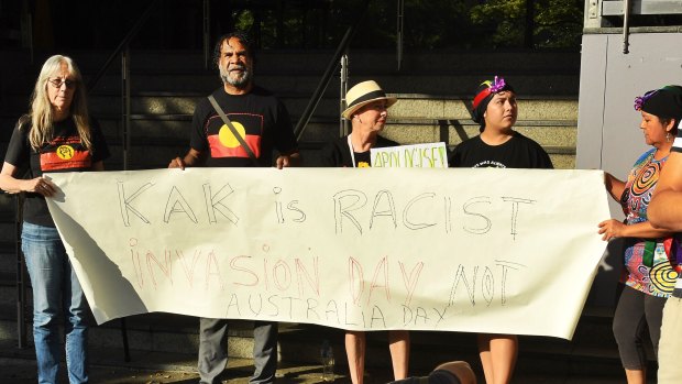 Protesters demand 10 sack 'Kerri-Anne KKKennerley' following racism row