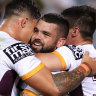 ‘Thought they loved me’: Reynolds inspires Broncos win over old Rabbitohs mates