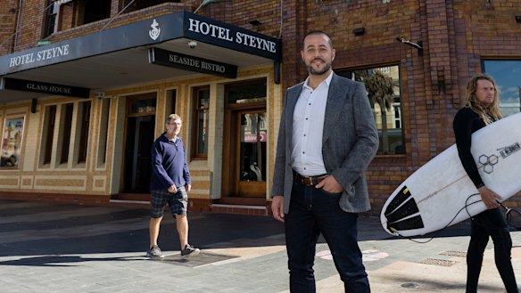 Sam Arnaout has built an empire of pubs, including the Hotel Steyne in Manly.