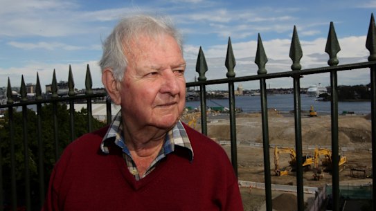 Former unionist Jack Mundey, known for leading a series of green bans to prevent overdevelopment in Sydney.