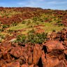 More than a million petroglyphs are scattered around Murujuga National Park, which overlooks Woodside’s Karratha gas plant operations.