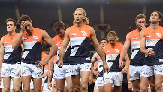 The Giants have a record of two wins and 14 losses at the MCG.