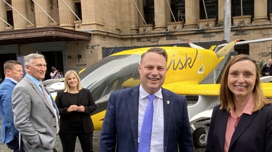 Lord Mayor Adrian Schrinner - pictured here with Wisk regional director Catherine MacGowan - said Gympie Road is an ‘absolute disaster’ and will bypass the state government and speak directly with federal infrastructure minister Catherine King about solutions.