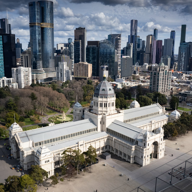 Carlton and the Royal Exhibition Building.