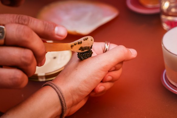 Tableside caviar bumps from a roving champagne trolley add to the theatrics.