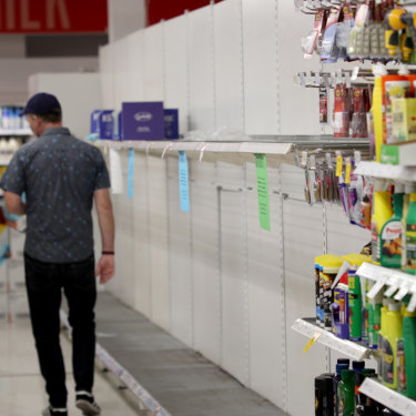 Toilet paper became a precious commodity as panic buying swept supermarkets in March.