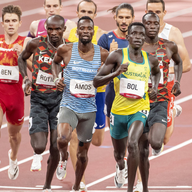 Bol in the 800-metres men’s final in Tokyo last year.