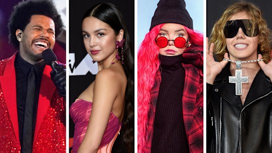 Songs by The Weeknd, Olivia Rodrigo, Tones and I and The Kid Laroi were among the most listened to in Australia in 2021. 