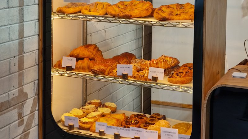Get twice-baked dulce de leche croissants, warm fougasse and more at a wholesale bakery in Airport West