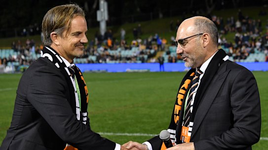 Justin Pascoe (left) and Lee Hagipantelis.