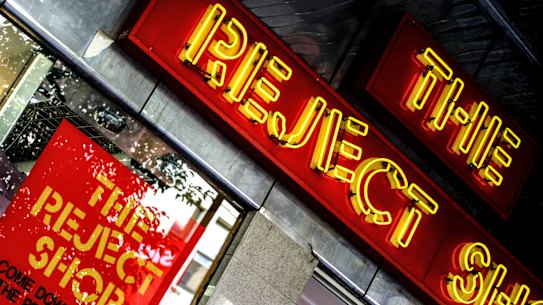 Despite cost of living pressures, The Reject Shop recorded its lowest profit in four years.