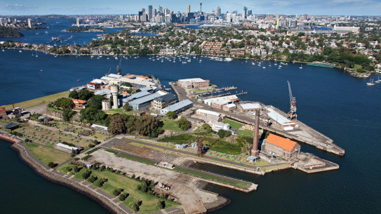 Cockatoo Island on Sydney Harbour.