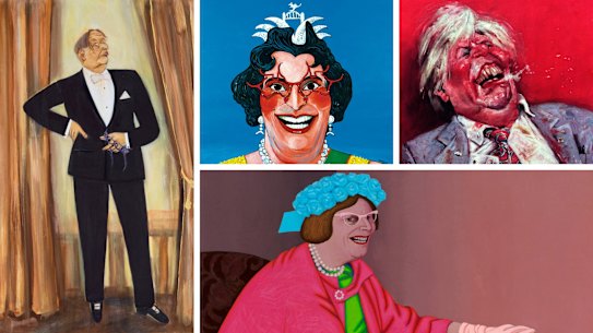 Barry Humphries Archibald portraits. 